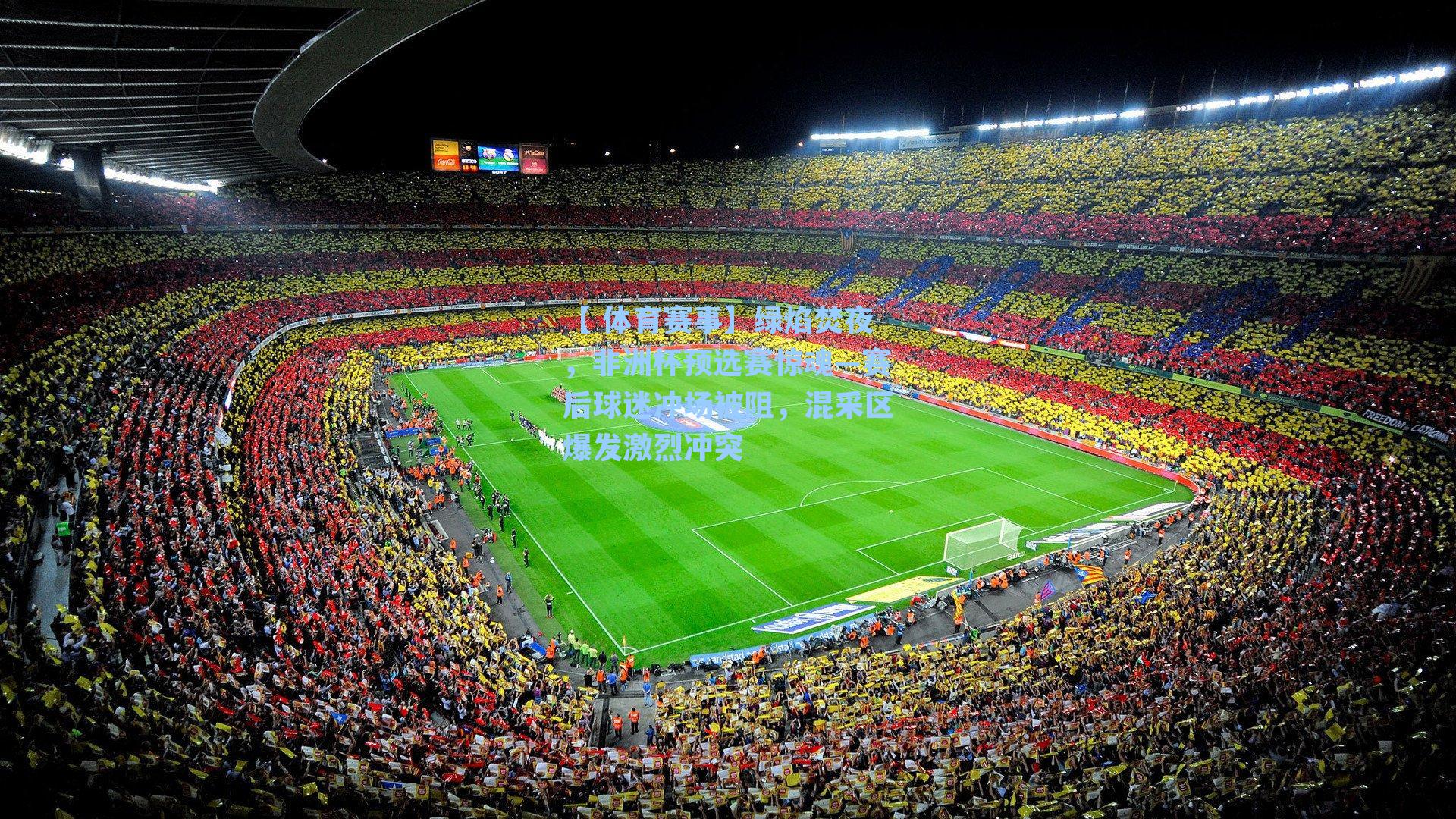 【 体育赛事】绿焰焚夜，非洲杯预选赛惊魂—赛后球迷冲场被阻，混采区爆发激烈冲突